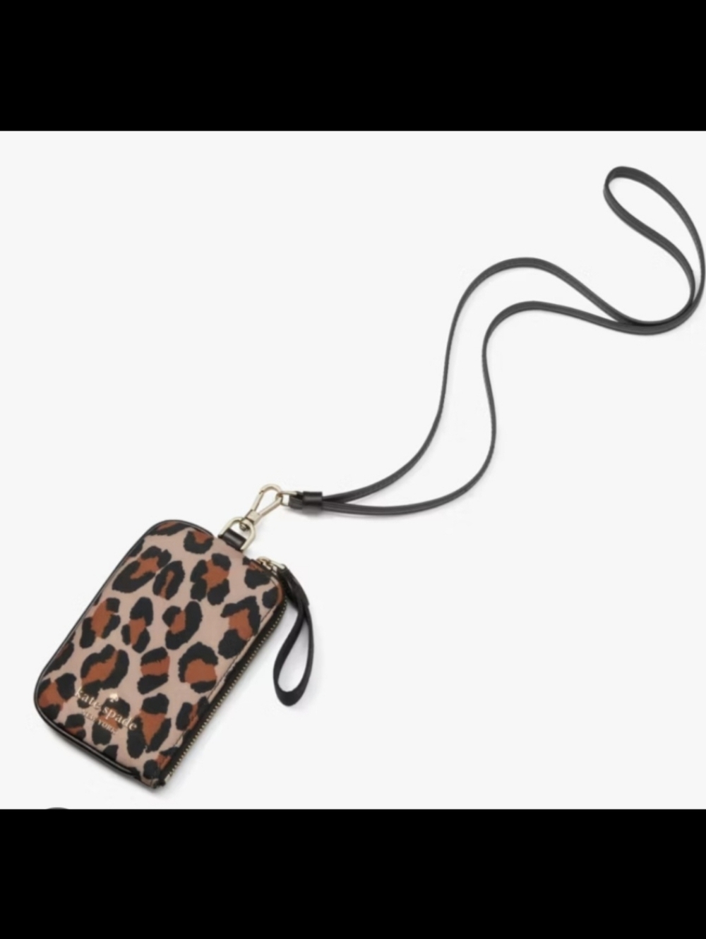SOLD✨️NWT✨️ Kate Spade Chelsea Leopard Print Lanyard ID Card Case, 2024, $99